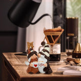 Christmas Coffee Double Dwarf Resin Crafts Decoration Home Decor Desktop Gift Lover - V.I.P Digital Presence