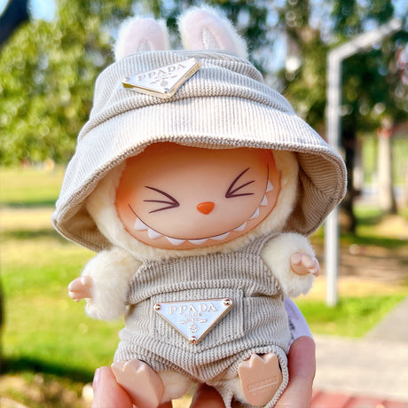 [Clothes Only]  corduroy For Labubu Doll Clothing Set Hat 17cm Clothes Shoes Doll DIY Accessories Training Sitting Party Games Toys Gifts - V.I.P Digital Presence