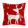 Red Snowflake Deer Pillow Cover Christmas Tree Cushion Cover Home Decoration Pillow Cover Combination - V.I.P Digital Presence