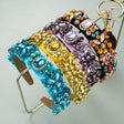 Summer New Fashion Headband Ladies Baroque Retro Headband Set With Colorful Rhinestones Full Diamond Hair Accessories - V.I.P Digital Presence