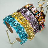 Summer New Fashion Headband Ladies Baroque Retro Headband Set With Colorful Rhinestones Full Diamond Hair Accessories - V.I.P Digital Presence