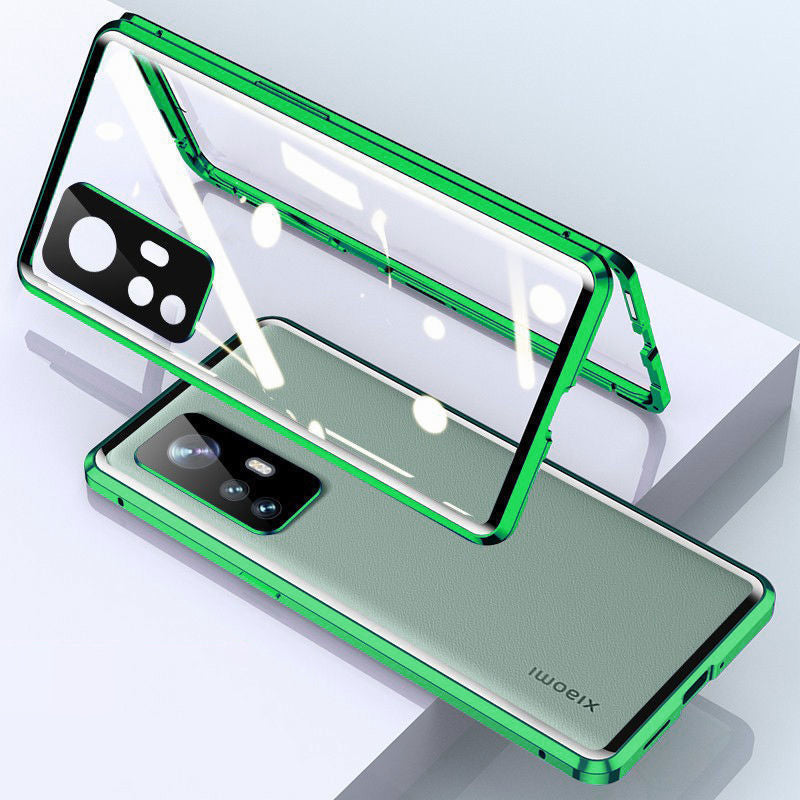 For Xiaomi 12pro Phone Case Magneto 11pro Double Side Glass Goggles Magnetic Suction All-Inclusive Anti-Fall Protective Cover