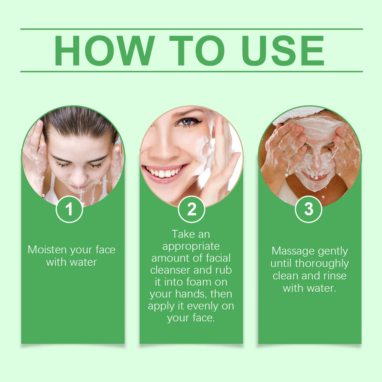 Woodsleep Gentle Moisturizing Facial Cleanser, Gentle Moisturizing Facial Cleanser Dense Foam Clean, Moist And Not Tight