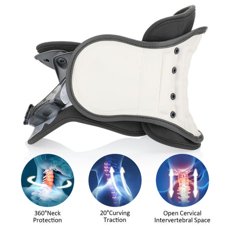 Adjustable Neck Tractor Home Inflatable Massage Cervical Vertebra Fixed Support Breathable Sports Neck Guard - V.I.P Digital Presence