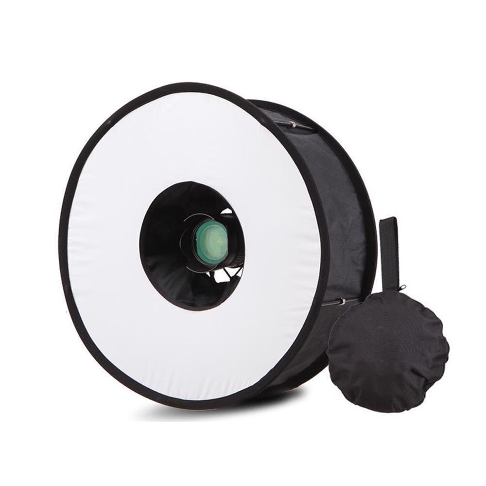 Nuevo anillo de luz de flash redondo, caja de luz de flash plegable, difusor de flash suave para cámara