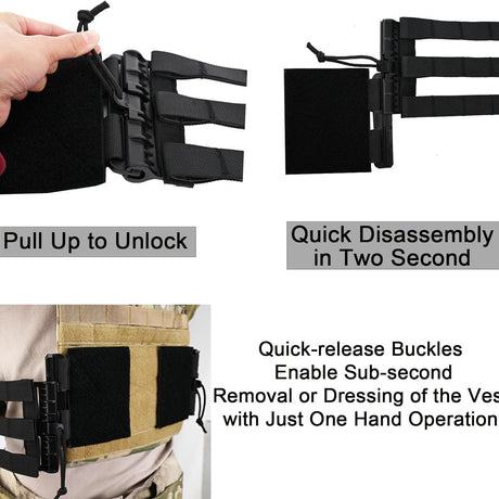 Tactical vest quick release buckle belt vest universal Molle quick release buckle Jpc Cpc6094 420N vest buckle - V.I.P Digital Presence