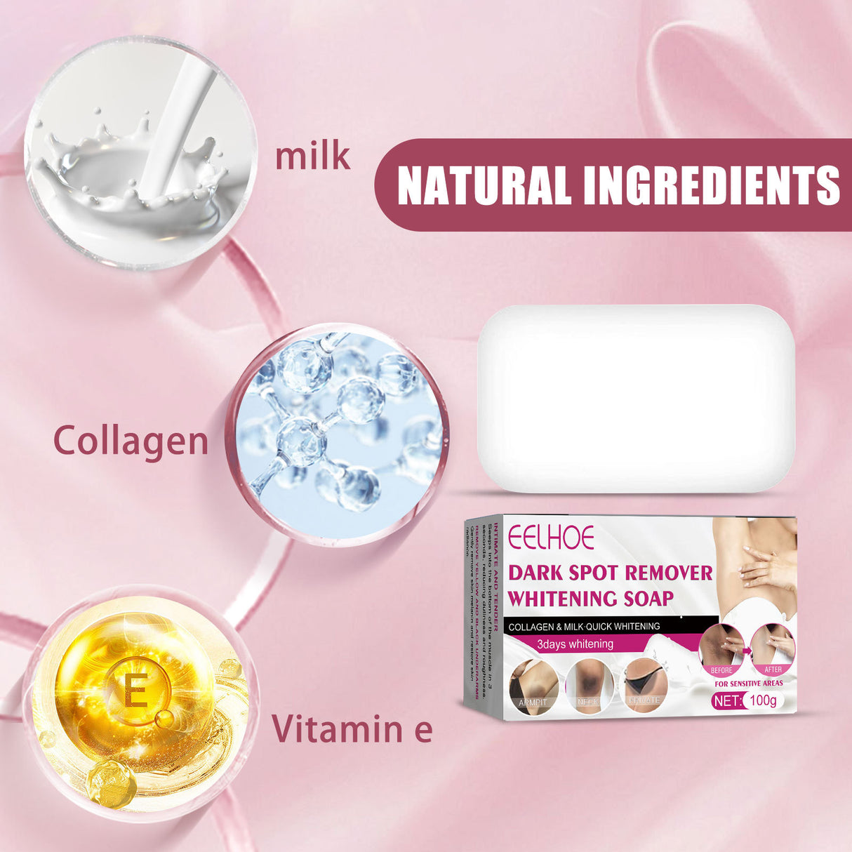 Underarm Beauty Soap, Joint Elbow Clean Desalting Skin Melanin White Body Moisturizing Brightening Skin - V.I.P Digital Presence