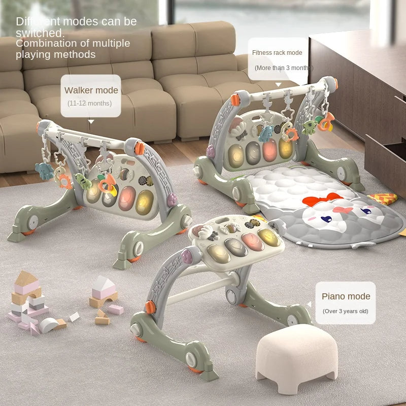 Kids Toys Hobbies Mat 4 IN 1 Baby Walker Gym Training Foldable Musical Paly Mats with Piano and Light - V.I.P Digital Presence