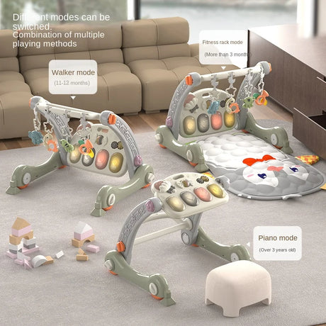 Kids Toys Hobbies Mat 4 IN 1 Baby Walker Gym Training Foldable Musical Paly Mats with Piano and Light - V.I.P Digital Presence