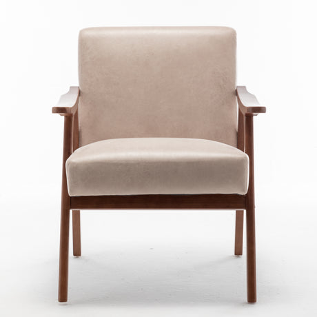 Solid wood frame living room chair, accent chair with thick backrest, casual chair Indoo - V.I.P Digital Presence