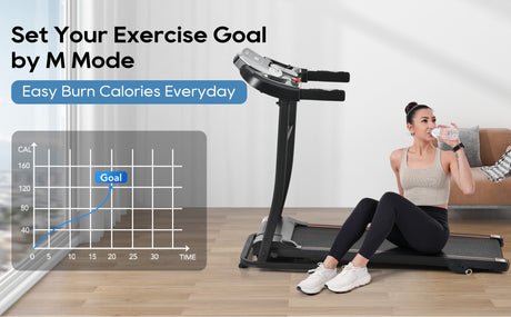 Home folding treadmill with pulse sensor, 2.5-horsepower silent brushless motor, 3-level tilt, 12 preset programs - V.I.P Digital Presence