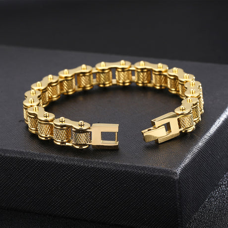 Bicycle Bracelet Titanium Steel Personalized Men's Motorcycle Chain Accessories - V.I.P Digital Presence