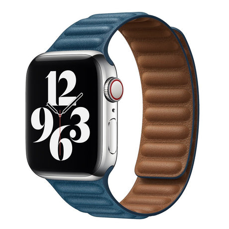 Suitable For iwatch8 Watchband S7 SE 6/5/43 Magnetic Suction New Leather Loopback Chain Apple Watch Wristband - V.I.P Digital Presence