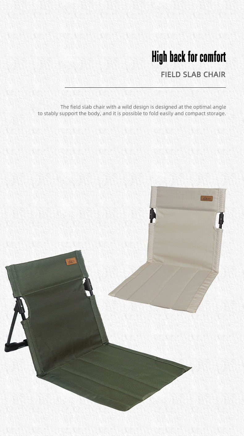 Silla con respaldo para acampar al aire libre, silla plegable portátil, silla de ocio, silla para balcón, parque, césped, silla de picnic