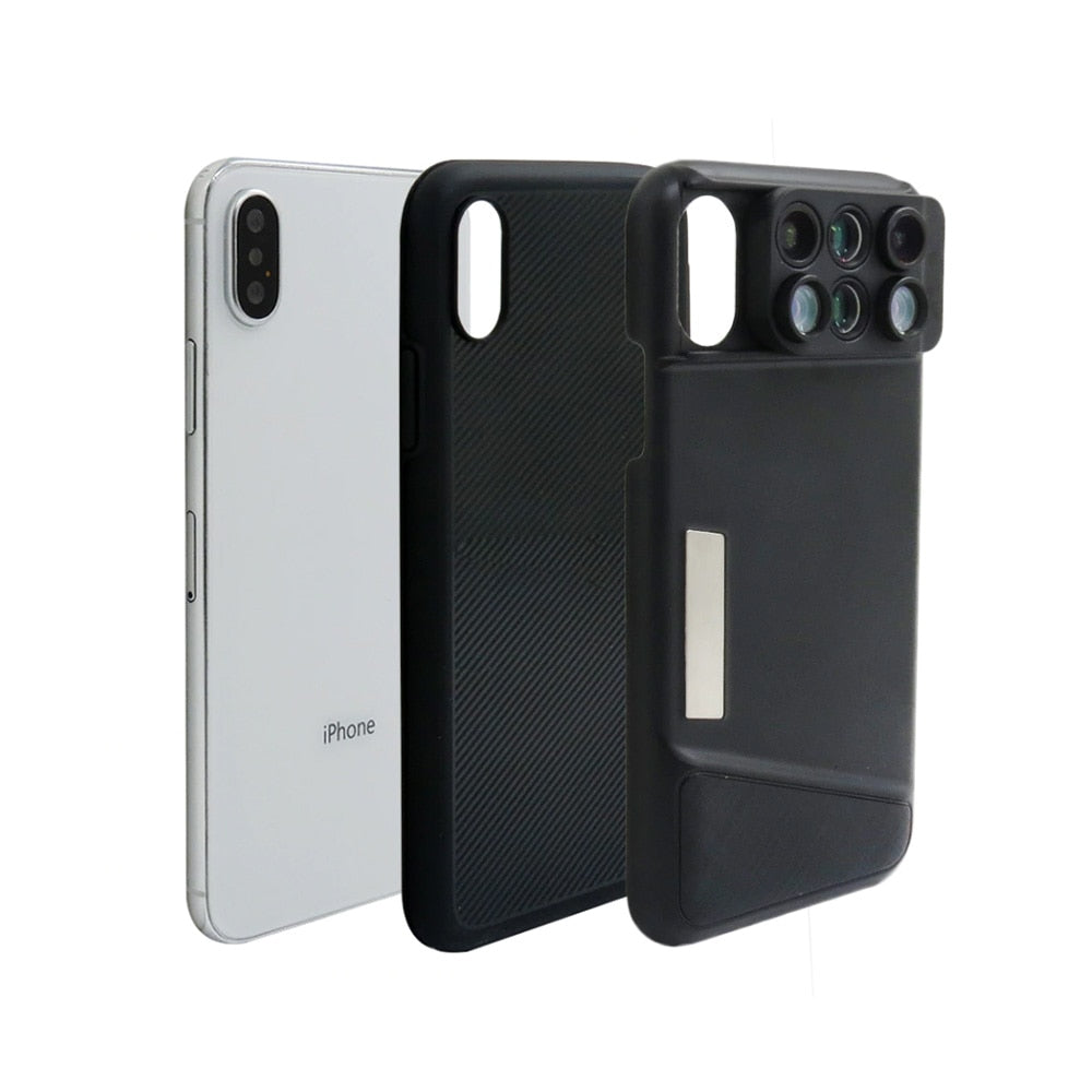 Camera Lens Phone Case for iPhone XR XS Max Fisheye Wide Angle Macro Lens Phone Cover Mobile Phone Lensese Case Full Coverage - V.I.P Digital Presence