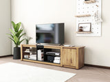 ModernTV stand suitable for TVs under 80 inches, media console with multifunctional storage, and LED lights - V.I.P Digital Presence