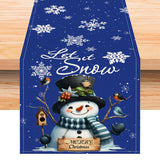 Christmas snowman linen table flag living room dining table decoration tablecloth Christmas restaurant tablecloth coffee table cloth - V.I.P Digital Presence