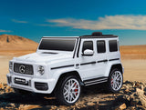 Mercedes Benz G63 Children's Electric Vehicle with Remote Control 12V Music, Horn, Spring Suspension, Safety Lock and License - V.I.P Digital Presence