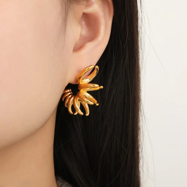 Titanium Steel Irregular Shape Earrings - V.I.P Digital Presence