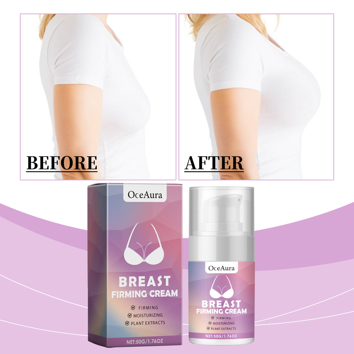 Oceaura Breast Firming Care Cream, Breast Firming And Firming Breast Skin Massage Nourishing And Lifting Cream - V.I.P Digital Presence