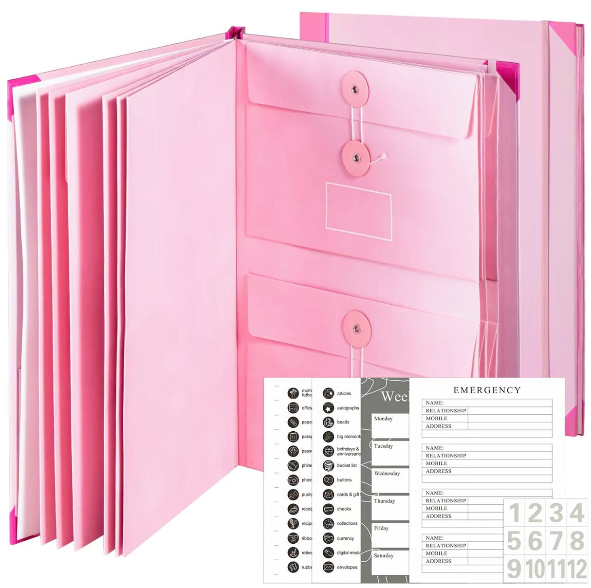 SecureFile Accordion Organizer