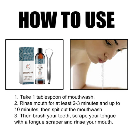 Puling Oil, Clean Mouth Odor Tartar Very Well Protect Teeth And Fresh Breath - V.I.P Digital Presence