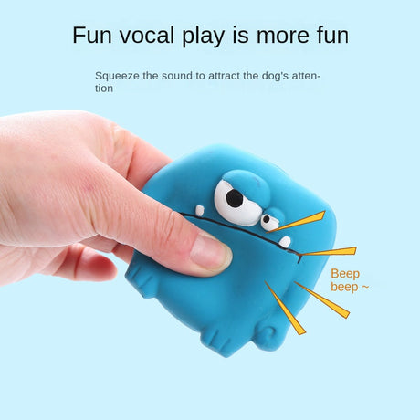 Cute Monster Shaped Latex Squeaky Dog Toy Durable and Easy to Clean Pet Toy - V.I.P Digital Presence