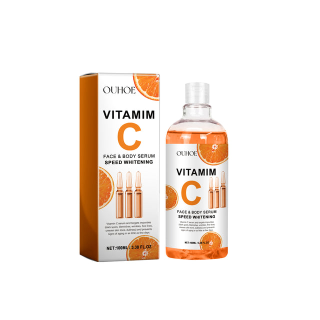 Vitamim C Face Body Serum, Repair Nourish Skin Filling Water Carry Bright Tight Anti-Wrinkle Fine Lines - V.I.P Digital Presence