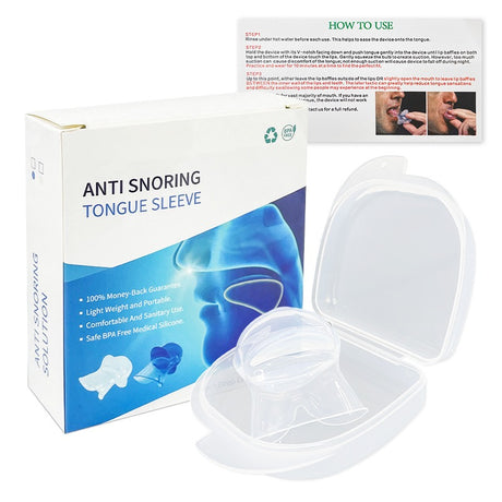 Anti snoring tongue sleeve device, anti snoring device, tongue silicone anti snoring respirator, sleep apparatus - V.I.P Digital Presence