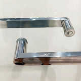 56-60 "wide x 75" high frameless double sliding shower door, 304 stainless steel chrome plated, 8mm thick SGCC tempered transpar - V.I.P Digital Presence