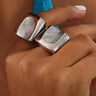 Titanium Steel Fingerprint Signet Ring - V.I.P Digital Presence