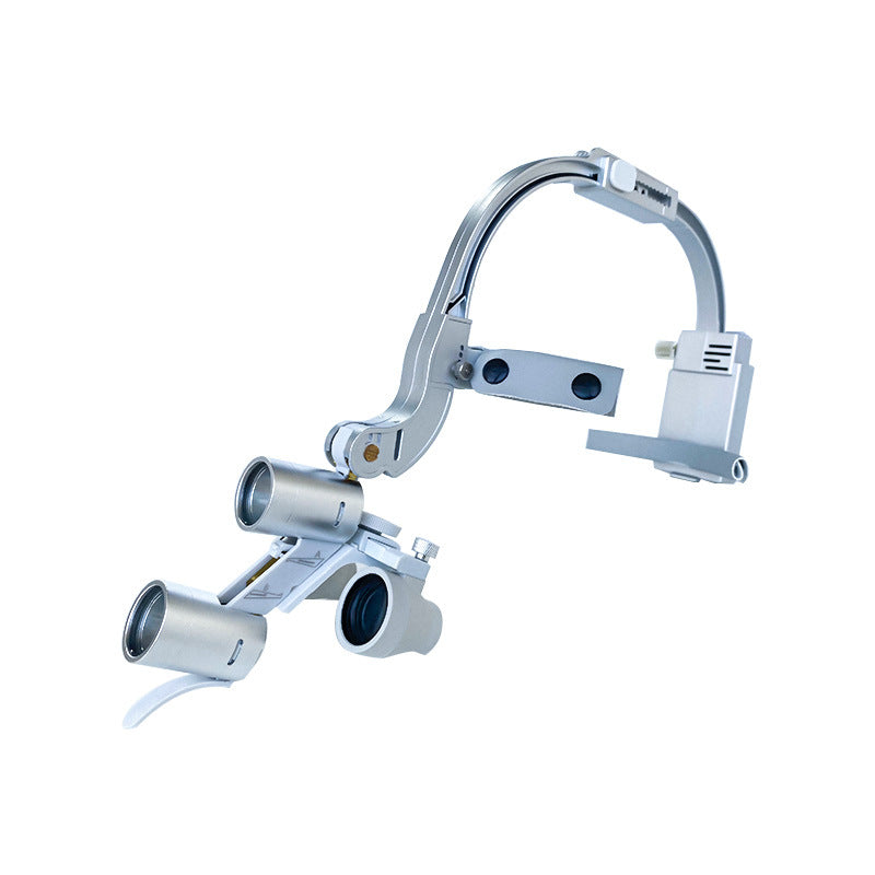 Head-mounted magnifying glass dental headlight - V.I.P Digital Presence