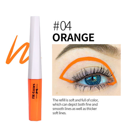 Fit Colors Fluorescent Luminous Color Eyeliner Rainbow Painted Graffiti Waterproof Quick Drying Eyeliner - V.I.P Digital Presence
