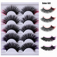 Colorful Fried 5 Pairs Of False Eyelashes Multi-Layer Thick Cross Mink Hair Eyelashes 8D FLUFFY - V.I.P Digital Presence