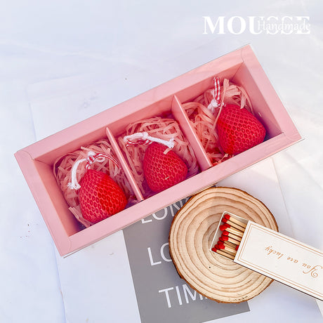 Aromatherapy Strawberry Candle Gift Box: Ideal birthday present, cute decor for girls, and perfect hand - gift for friends. - V.I.P Digital Presence