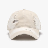 Distressed Adjustable Cotton Baseball Cap - V.I.P Digital Presence
