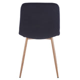 Dining Chair 4PCS（BLACK）Modern style New technology Suitable for restaurants cafes taverns offices