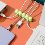 Desktop wall self-adhesive wire winding device cartoon pea wire fixing device - V.I.P Digital Presence