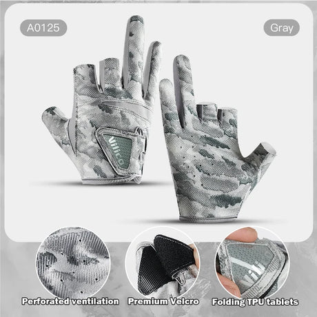 Outdoor fishing equipment - thin comfortable breathable leak proof 3-finger lure fishing gloves - V.I.P Digital Presence