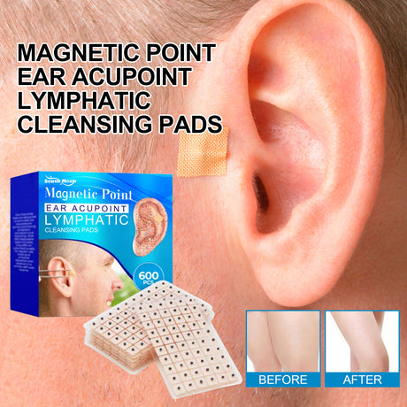 Magnetic Point Ear Acupoint lymphatic Cleansing Pads, Relieve Lymphatic Swelling Body Sculpting Body Care Ear Point Patch - V.I.P Digital Presence