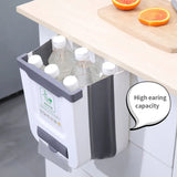 Kitchen Trash Can Portable Foldable Large Car Waste Bin For Bathroom Kitchen Cabinet Door Wall-mounted Kitchen Storage Boxes - V.I.P Digital Presence