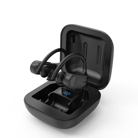 B1 TWS Bluetooth Earphones 5.0 Sports Sweatproof Hanging Ear with LED Digital Wireless Earphones Private Model - V.I.P Digital Presence