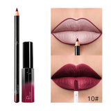Pudaier 36 Color Matte Lip Gloss Lip Liner Matte Matte Lip Glaze Lipstick Pencil - V.I.P Digital Presence