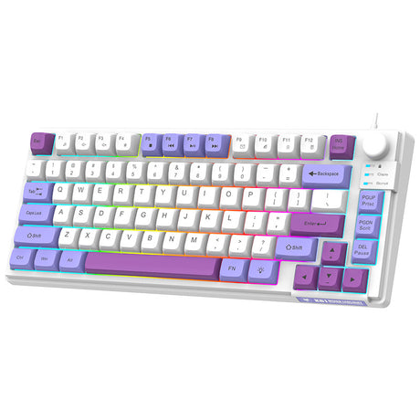 K81 gaming wired keyboard MDA ball cap three tone luminous desktop laptop - V.I.P Digital Presence
