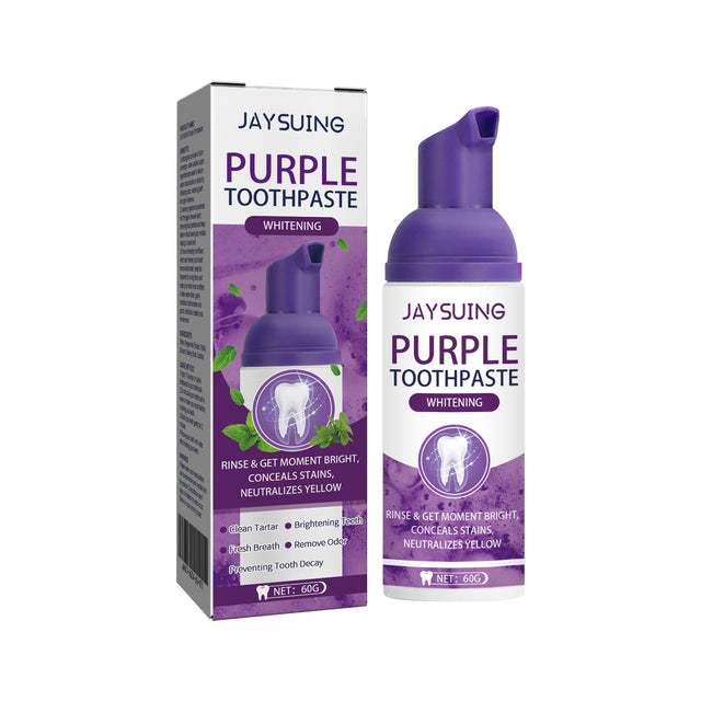 Purple Tooth Whitening Toothpaste, Brightens Teeth Cleans Stains And Relieves Bad Breath Beautiful Teeth Toothpaste - V.I.P Digital Presence