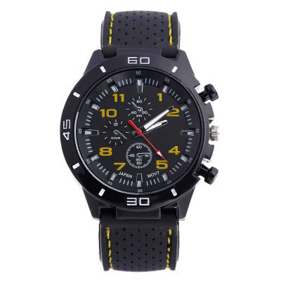 Rubber Fashion Sports Men's Watch Car Line Strap Silicone Student Watch - V.I.P Digital Presence