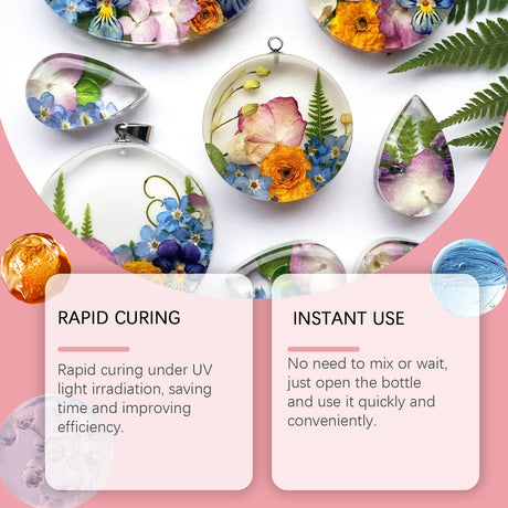 Resin Glue, High Transparent Resin Drop Glue Diy Hand-Made Shadowless Glue Quick Dry Drop Glue - V.I.P Digital Presence