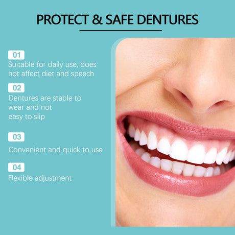 Adjustable Buckle Dentures Comfortable Natural Temporary Fillings Set For Interdental Correction - V.I.P Digital Presence