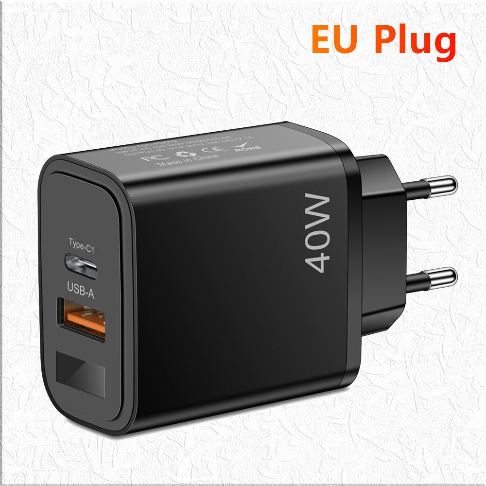 Digital display mobile phone charger PD+USB fast charging mobile phone charging head - V.I.P Digital Presence