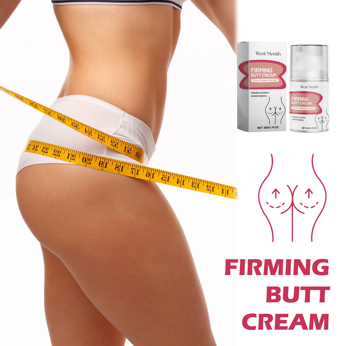 Butt Lift Firming Cream, Firming And Moisturizing Care Peach Butt Highlights Body Lift Cream - V.I.P Digital Presence